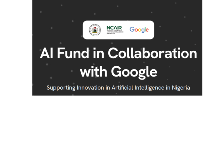 Google AI Fund for Nigerian Startups at NCAIR | ₦100m Prize
